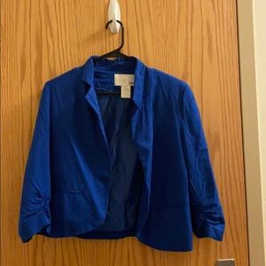 Blue Short Sleeve Blazer